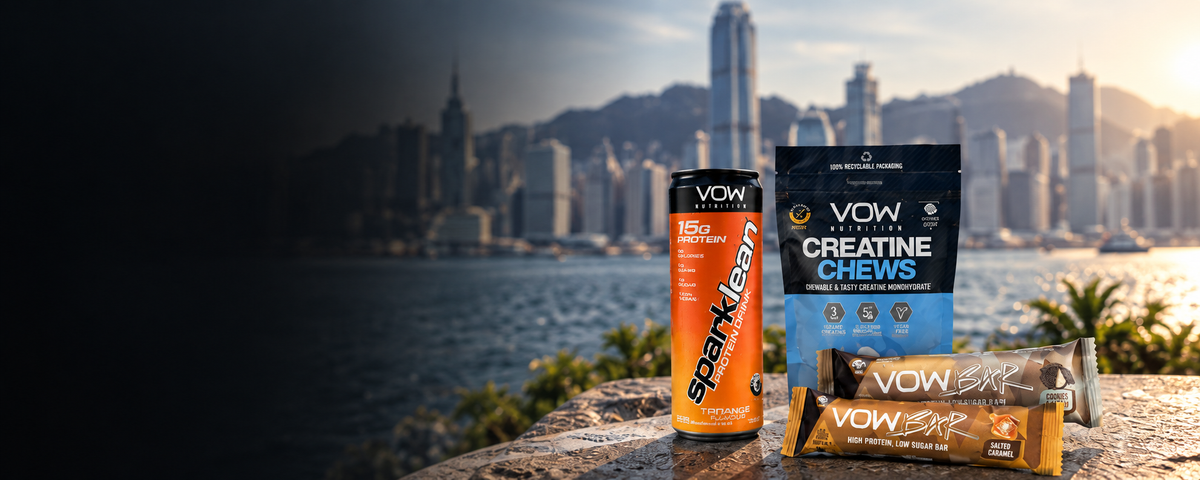 VOW Nutrition 香港：蛋白飲、肌酸咀嚼片與蛋白棒